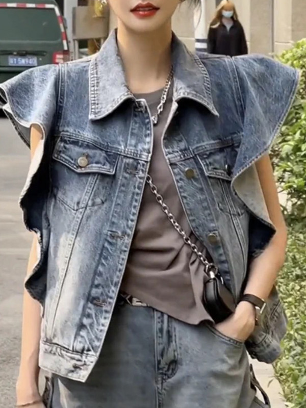 Ženski prsluci u korejskom stilu, jednobojni, opušteni, za slobodno vrijeme, jednostavni, udobni, prozračni, trendi, sveobuhvatni studentski dizajn, klasičan, novi ljetni