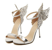 Pantofi de damă Sandale cu toc înalt Design de modă Catwalk Frumos One Word Hollow Sexy Nightclub Ballroom Party Party