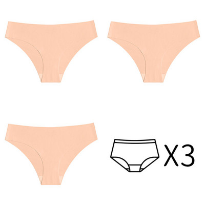 3kom Bešavne gaćice Ženske gaćice Niski struk Donje rublje Žensko donje rublje Fitness Sportske gaćice Plus veličina XS-XXL