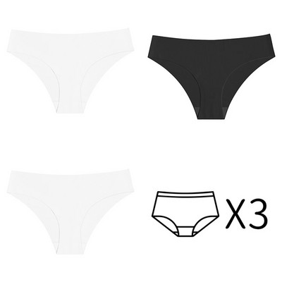 3kom Bešavne gaćice Ženske gaćice Niski struk Donje rublje Žensko donje rublje Fitness Sportske gaćice Plus veličina XS-XXL