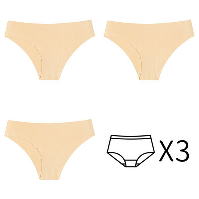 3kom Bešavne gaćice Ženske gaćice Niski struk Donje rublje Žensko donje rublje Fitness Sportske gaćice Plus veličina XS-XXL