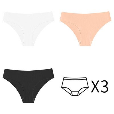 3kom Bešavne gaćice Ženske gaćice Niski struk Donje rublje Žensko donje rublje Fitness Sportske gaćice Plus veličina XS-XXL