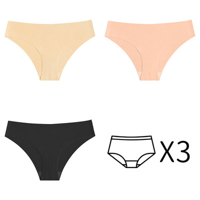 3kom Bešavne gaćice Ženske gaćice Niski struk Donje rublje Žensko donje rublje Fitness Sportske gaćice Plus veličina XS-XXL