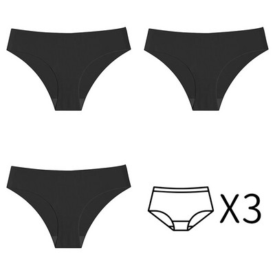 3kom Bešavne gaćice Ženske gaćice Niski struk Donje rublje Žensko donje rublje Fitness Sportske gaćice Plus veličina XS-XXL