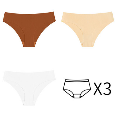 3kom Bešavne gaćice Ženske gaćice Niski struk Donje rublje Žensko donje rublje Fitness Sportske gaćice Plus veličina XS-XXL