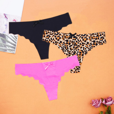 3Pcs/Lot Seksi ženske tange Ice Silk G-string Bešavne gaćice Žensko donje rublje Tanga gaćice Nisko rublje Gaćice Intimates