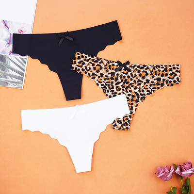 3Pcs/Lot Seksi ženske tange Ice Silk G-string Bešavne gaćice Žensko donje rublje Tanga gaćice Nisko rublje Gaćice Intimates