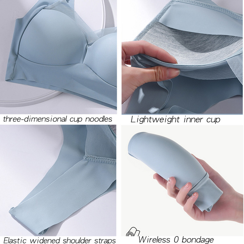 Seksi bešavni grudnjak Push Up Sportski grudnjak Bh Woman Lace Bralette Bežični grudnjak Bez žica Yoga Top Ženski grudnjaci bez kostiju