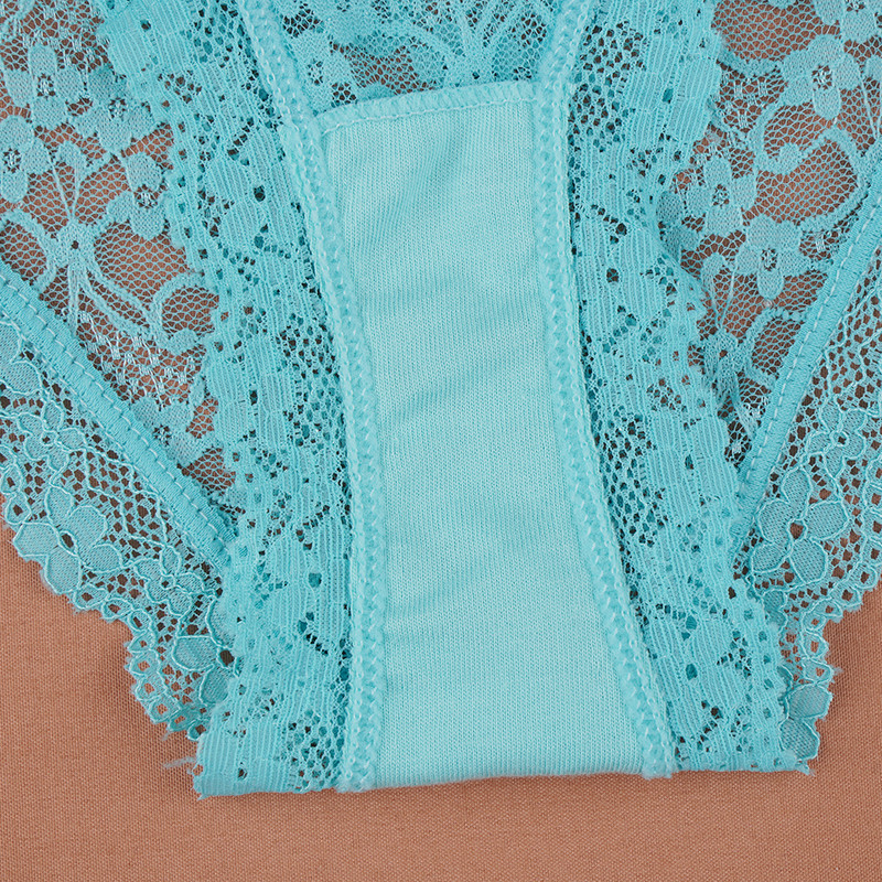 3 vnt / rinkinys apatinis trikotažas Seksualios moteriškos nėriniuotos kelnaitės Apatiniai apatiniai moteriški apatiniai kelnaitės 6 vienspalvės minkštos moteriškos kelnaitės intymios