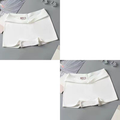 2 buc/set lenjerie de corp din mătase, fără cusături, boxer pentru femei, chiloți pentru femei, pantaloni de siguranță, tangas pentru femei, lenjerie cu talie înaltă