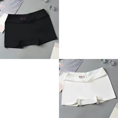 2 buc/set lenjerie de corp din mătase, fără cusături, boxer pentru femei, chiloți pentru femei, pantaloni de siguranță, tangas pentru femei, lenjerie cu talie înaltă