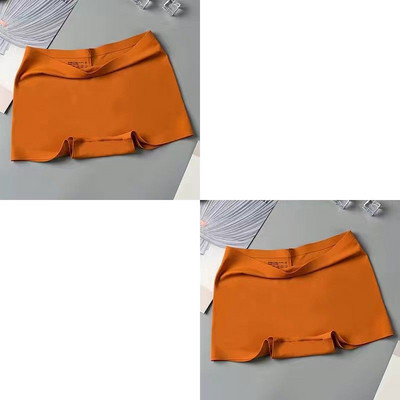 2 buc/set lenjerie de corp din mătase, fără cusături, boxer pentru femei, chiloți pentru femei, pantaloni de siguranță, tangas pentru femei, lenjerie cu talie înaltă