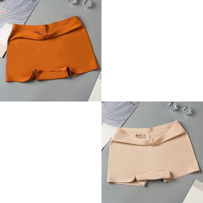 2 buc/set lenjerie de corp din mătase, fără cusături, boxer pentru femei, chiloți pentru femei, pantaloni de siguranță, tangas pentru femei, lenjerie cu talie înaltă
