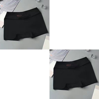 2 buc/set lenjerie de corp din mătase, fără cusături, boxer pentru femei, chiloți pentru femei, pantaloni de siguranță, tangas pentru femei, lenjerie cu talie înaltă