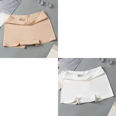2 buc/set lenjerie de corp din mătase, fără cusături, boxer pentru femei, chiloți pentru femei, pantaloni de siguranță, tangas pentru femei, lenjerie cu talie înaltă