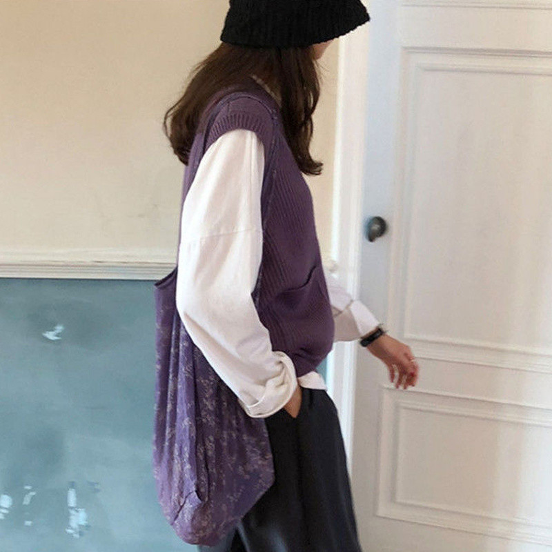 Dámske jednofarebné svetre s výstrihom do V, jednoradové, štýlové, voľné, ležérne, japonský štýl Harajuku, univerzálne, temperamentné, vintage