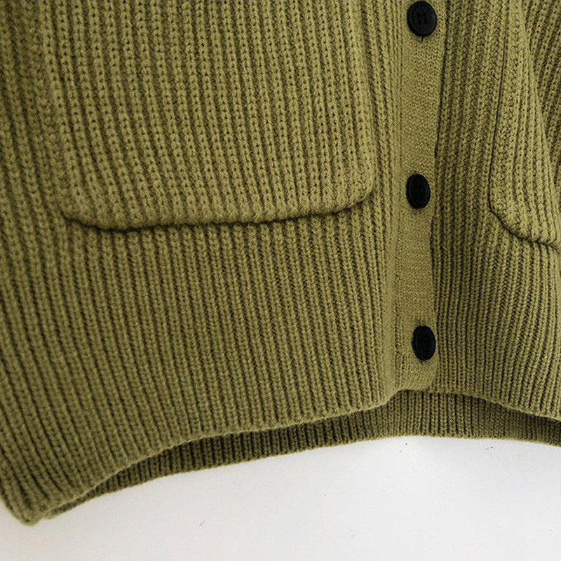 Dámske jednofarebné svetre s výstrihom do V, jednoradové, štýlové, voľné, ležérne, japonský štýl Harajuku, univerzálne, temperamentné, vintage