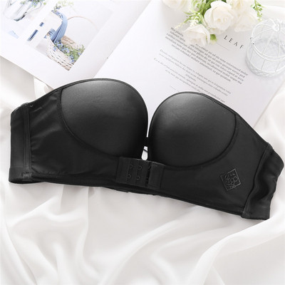FINETOO Sutien Push Up Sexy cu închidere în față Sutien invizibil pentru femei Lenjerie de corp Lenjerie pentru femei Sutien fără bretele Bralette fără cusături