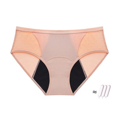 Chiloți menstruali pentru femei Lenjerie de corp de perioadă 4 straturi, mărime mare, absorbție a fluxului greu, lenjerie fiziologică sanitară rezistentă la scurgeri