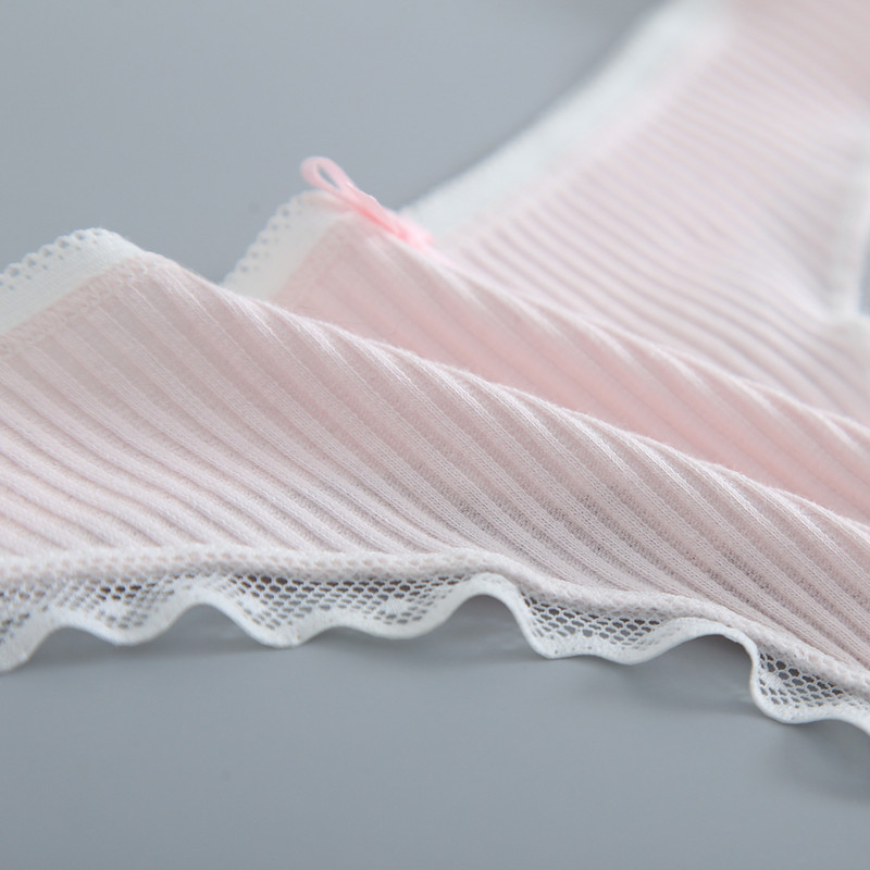 3PCS/Lot Ženske modne tange s rubovima od čipke Seksi pamučne gaćice Žensko mekano donje rublje Jednobojno donje rublje niskog struka