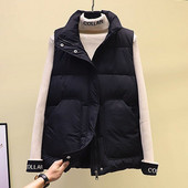 Rasprodaja Trend kaput Lagana podstavljena jakna s puhom za žene Ultra lagani patkasti prsluci bez rukava Jakne Ženske kapute zima 2023.