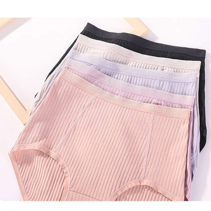 Chiloți de damă din bumbac, moale, mărime mare, 4XL, dantelă, lenjerie de damă, respirabil, sexy, talie înaltă