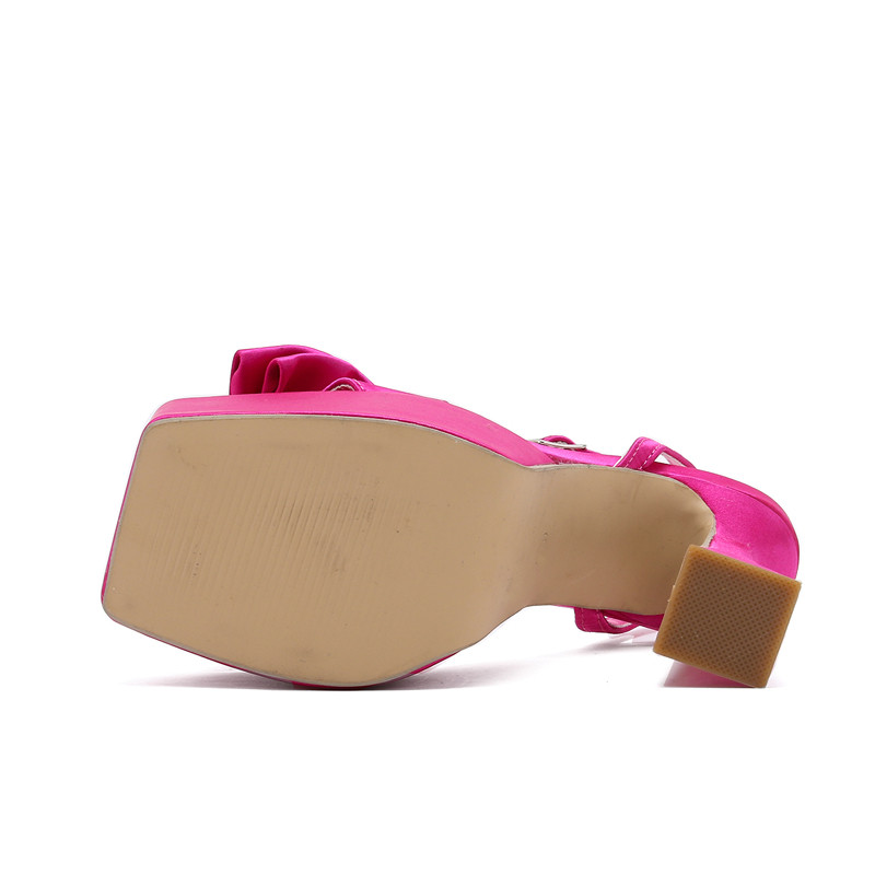 Eilyken Seksi Ženske sandale na visoke pete s otvorenim prstima s leptir čvorovima