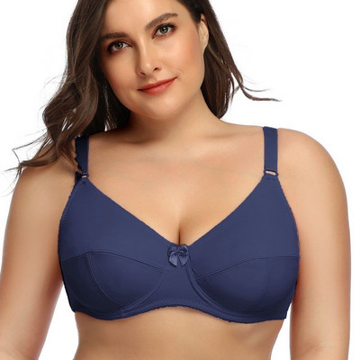 Beauwear Femei Sutiene cu sârmă Plus Size Acoperire completă Sutien fără căptușire Lenjerie minimă 36-52 DEF Culoare Negru Nud BH