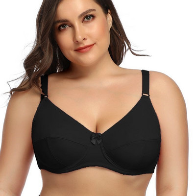 Beauwear Femei Sutiene cu sârmă Plus Size Acoperire completă Sutien fără căptușire Lenjerie minimă 36-52 DEF Culoare Negru Nud BH