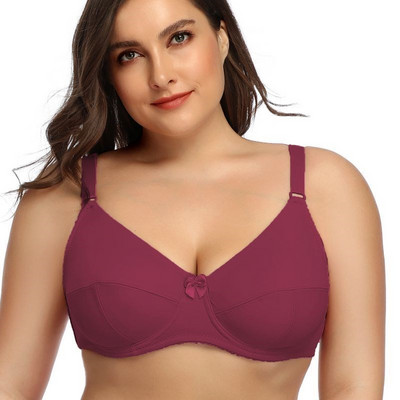 Beauwear Femei Sutiene cu sârmă Plus Size Acoperire completă Sutien fără căptușire Lenjerie minimă 36-52 DEF Culoare Negru Nud BH