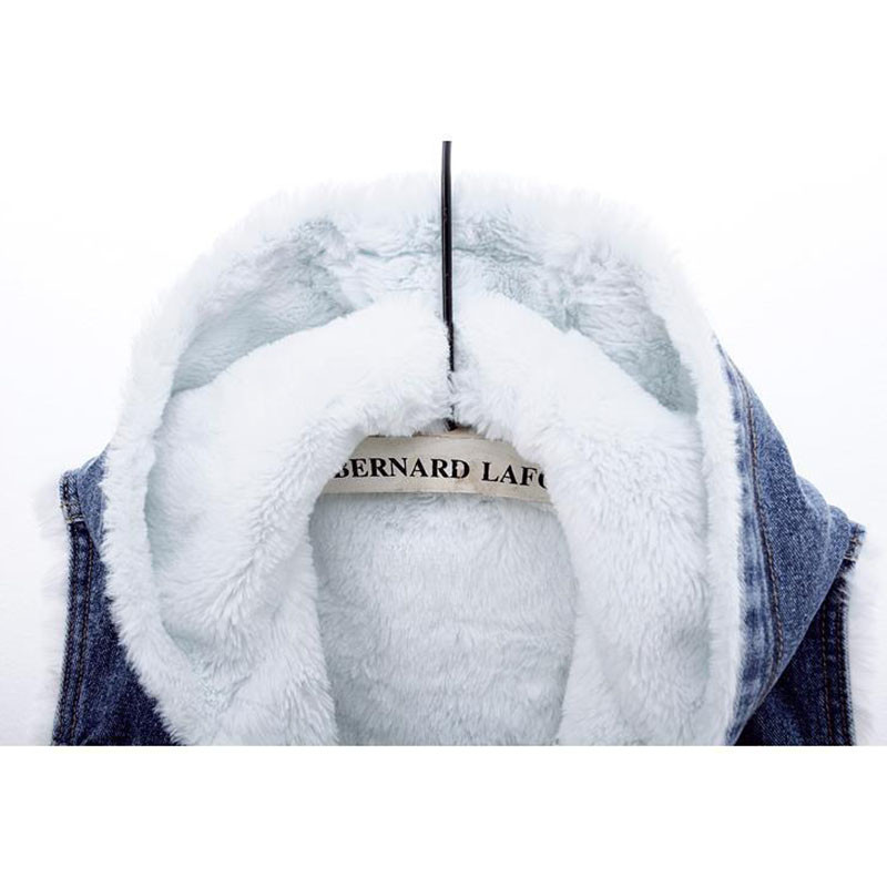 Nová jeseň/zima 2022, módna džínsová vesta, dámska vesta bez rukávov, dámska krátka hrubá džínsová vesta, dámske topy