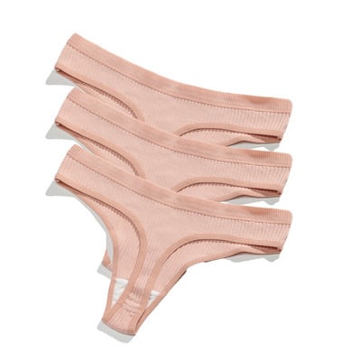 Ženske gaćice od 3 komada Žensko donje rublje Tange Bešavne gaćice Za žene Pamučne gaćice Sex G-string Gaćice niskog struka Seksi