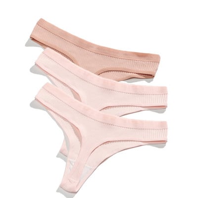Ženske gaćice od 3 komada Žensko donje rublje Tange Bešavne gaćice Za žene Pamučne gaćice Sex G-string Gaćice niskog struka Seksi