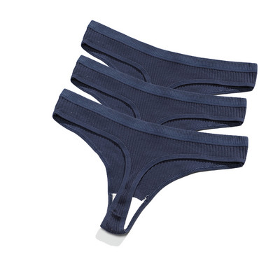 Ženske gaćice od 3 komada Žensko donje rublje Tange Bešavne gaćice Za žene Pamučne gaćice Sex G-string Gaćice niskog struka Seksi