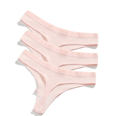 Ženske gaćice od 3 komada Žensko donje rublje Tange Bešavne gaćice Za žene Pamučne gaćice Sex G-string Gaćice niskog struka Seksi