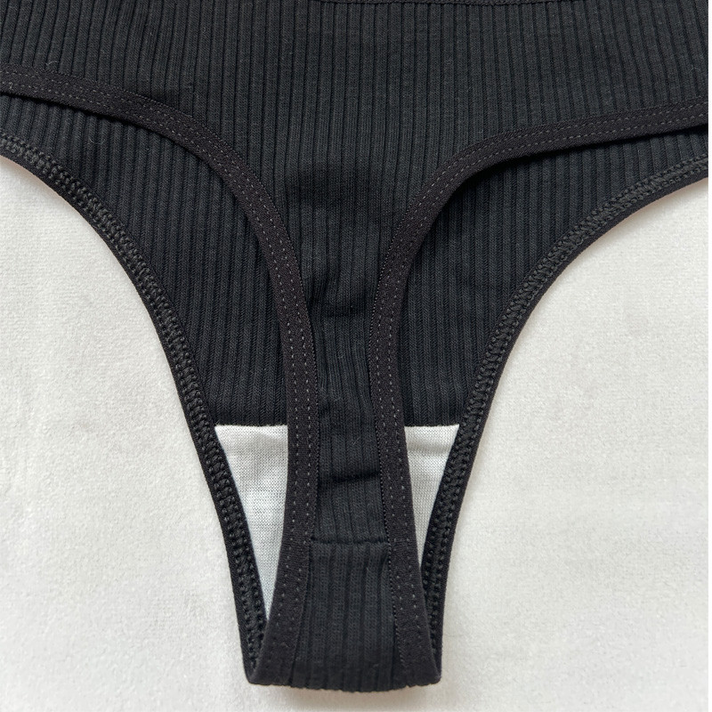 Ženske gaćice od 3 komada Žensko donje rublje Tange Bešavne gaćice Za žene Pamučne gaćice Sex G-string Gaćice niskog struka Seksi