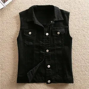 Νέο 2023 Γυναικείο Γιλέκο Ανοιξιάτικο καλοκαιρινό γιλέκο Μεγάλο μέγεθος Γυναικείο τζιν τζιν μπλούζες για γυναικεία ρούχα Γυναικείο αμάνικο παλτό 6XL