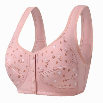 Minkšti medvilniniai kaušeliai prieš užtrauktuką pagyvenusių žmonių apatiniuose Kvėpuojančios moteriškos lyties atstovės be plieninio žiedo, nėriniuotos didelio dydžio liemenėlės