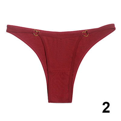Žensko seksi donje rublje Tange s uzicom Donje rublje Gaćice Ženske gaćice niskog struka Srce s metalnom kopčom Ženske gaćice