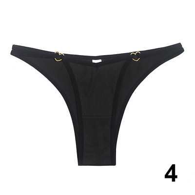 Žensko seksi donje rublje Tange s uzicom Donje rublje Gaćice Ženske gaćice niskog struka Srce s metalnom kopčom Ženske gaćice