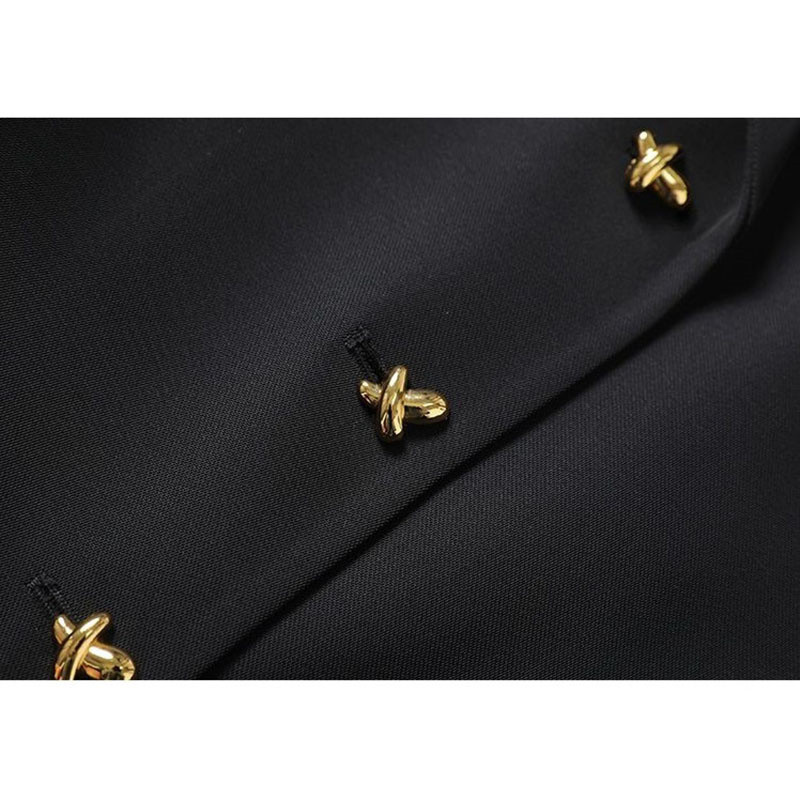 Crno odijelo Prsluk Žensko proljeće Jesen Korejski 2023. Nova moda Bez rukava Univerzalni sakoi Prsluk Ženska jakna Gornja odjeća