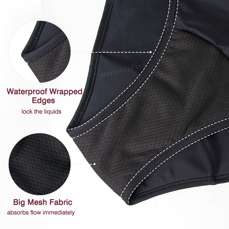 Εμμηνορροϊκό γυναικείο μαγιό 4 στρώσεων Μαγιό περιόδου με προστασία από διαρροές Παραλία Εμμηνορροϊκό μπικίνι Εμμηνορροϊκό εσώρουχο Εφηβικό απορροφητικό πάτο