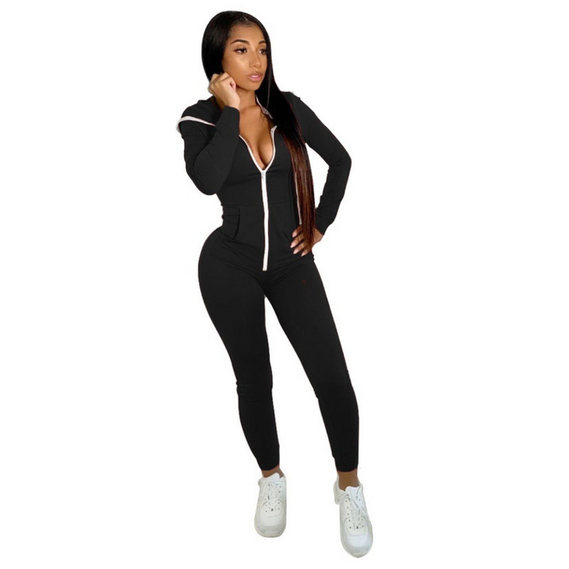 Ženski jednodijelni kombinezon, ženski kombinezon pune dužine, jesenski stil, seksi jednodijelni kombinezon