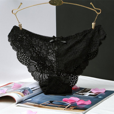 Moteriškos kelnaitės Seksualios nėriniuotos apatinės kelnaitės kvėpuojantis minkštas apatinis trikotažas Moteriškos kelnaitės Kelnaitės Sexy Permatomos moteriškos apatinės kelnės