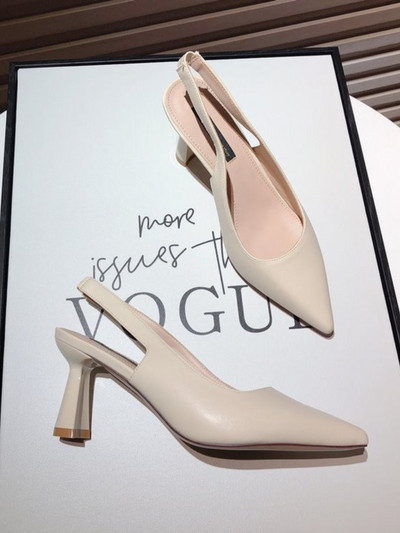 „Zaptos Mujer“, 2023 m., nauja moteriškų batų versija „Nude Temperament“ Prancūziški smailūs aukštakulniai batai be kulnų aukštakulniai sandalai keliaujantiems į darbą ir atgal