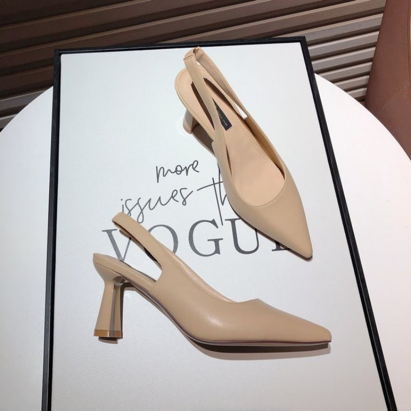 „Zaptos Mujer“, 2023 m., nauja moteriškų batų versija „Nude Temperament“ Prancūziški smailūs aukštakulniai batai be kulnų aukštakulniai sandalai keliaujantiems į darbą ir atgal