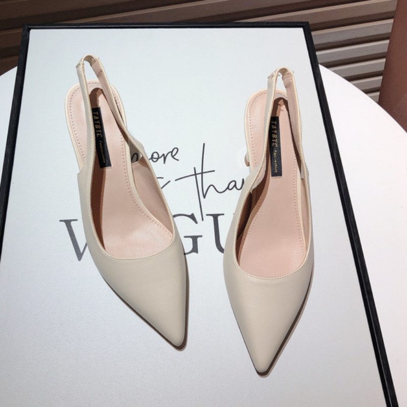 „Zaptos Mujer“, 2023 m., nauja moteriškų batų versija „Nude Temperament“ Prancūziški smailūs aukštakulniai batai be kulnų aukštakulniai sandalai keliaujantiems į darbą ir atgal