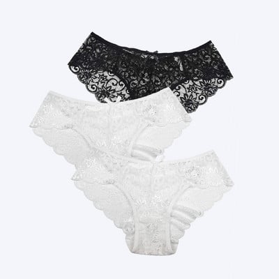 3 τεμ/συσκευασία! Σέξι Γυναικεία Δαντελένια Εσώρουχα Δαντέλα Σλιπ Γυναικεία Εσώρουχα SML XL