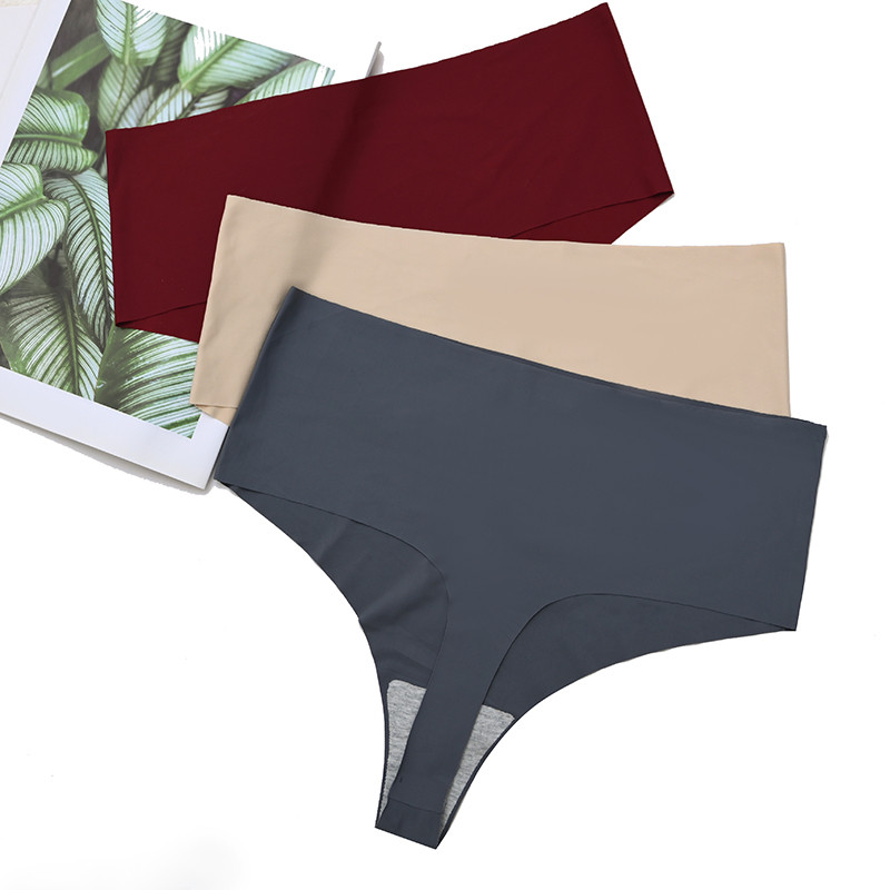Tanga fără cusături Chiloți cu talie înaltă pentru femei Lenjerie de corp sexy Tanga pentru femei Lenjerie de corp pentru femei.