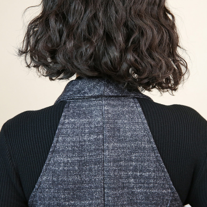 Dámske overaly, vlnené zimné jednodielne overaly, široké nohavice, dámske overaly s okrúhlym výstrihom, kockované opasky, voľné dámske overaly